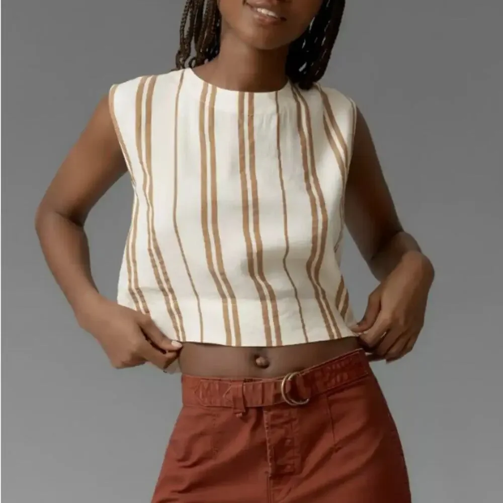 Anthropologie Pilcro Belted Camp Shorts, Cedar, 26, NWT - Picture 3 of 9